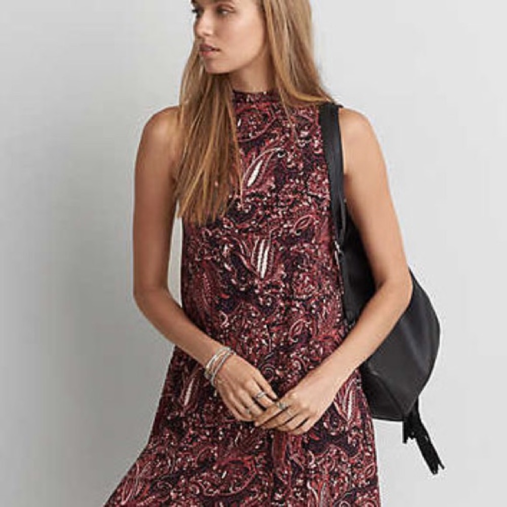 American Eagle “soft & sexy” Mock Neck Shift Dress